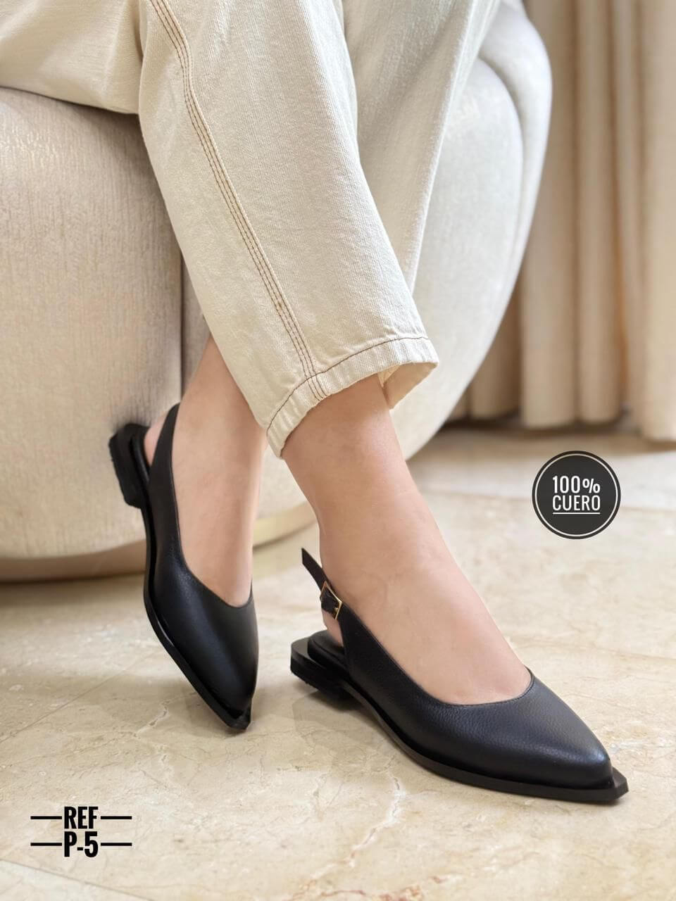 Baletas de cuero