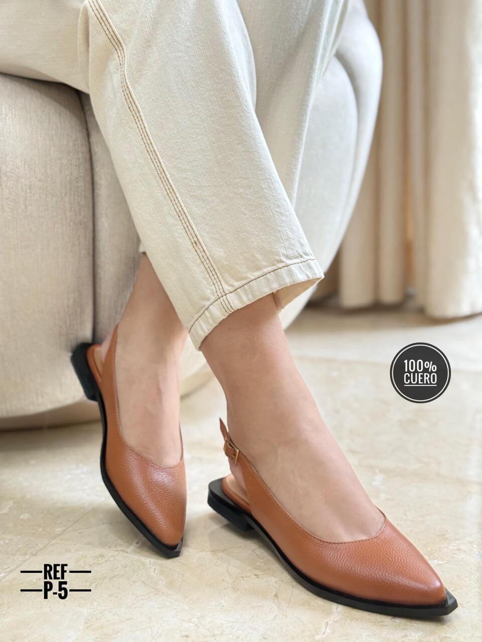 Baletas de cuero