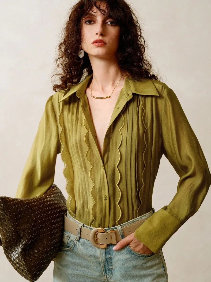 Camisa casual, de uso diario y para citas,
