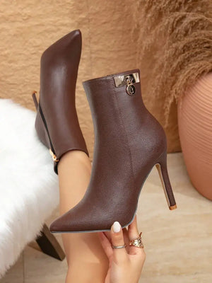Botines tacon de punta