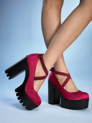 Zapatos de mujer de moda casual con tacón