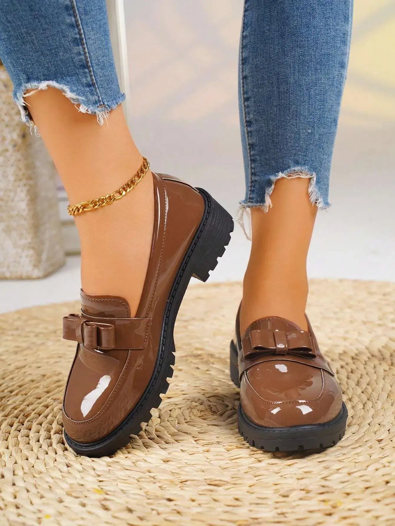 Zapatos de estilo británico para mujer