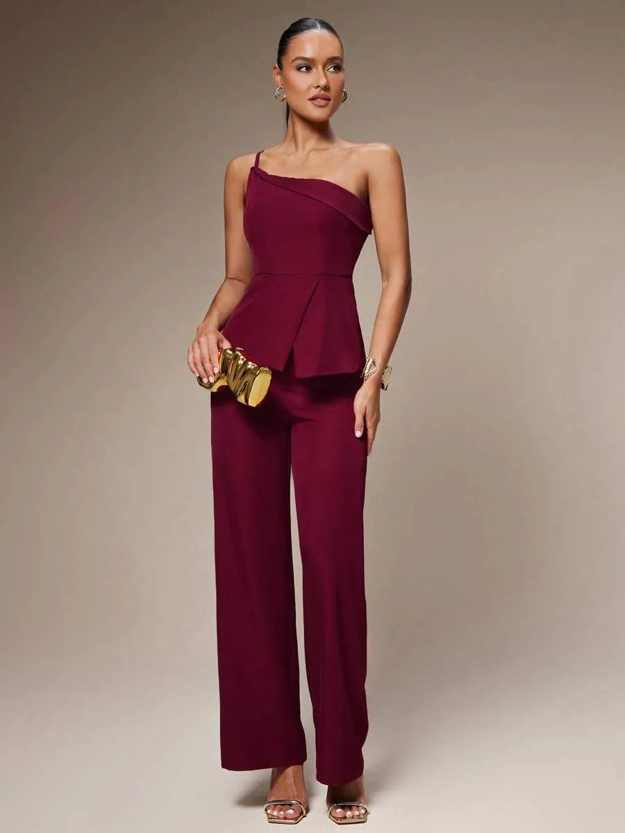 Conjunto de traje de mujer con tirantes finos a la moda