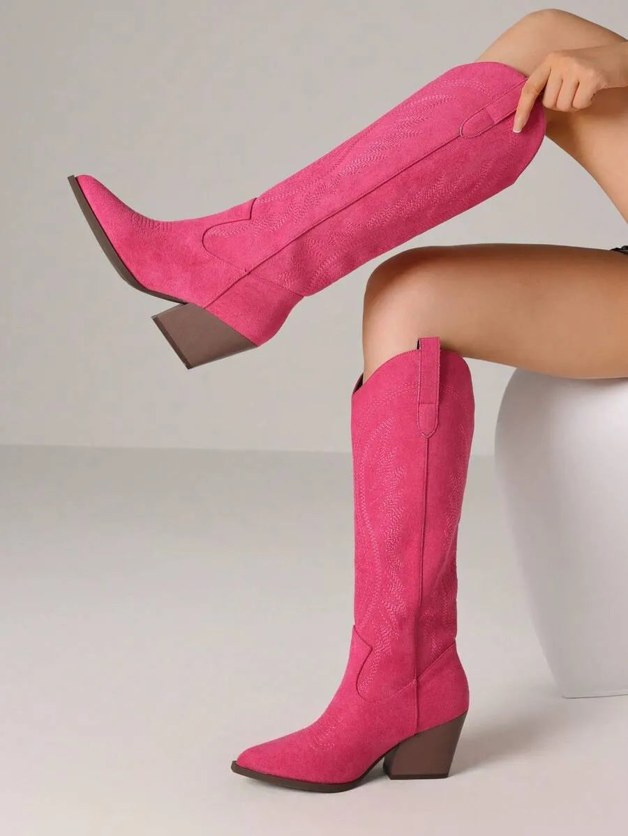 Botas vaqueras bordadas estilo western