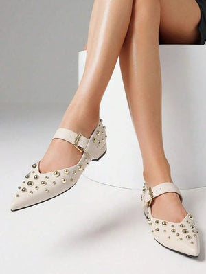 Zapatillas de ballet con remaches