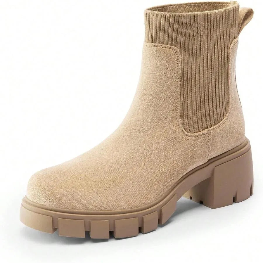 Botas Chelsea con elástico para mujer