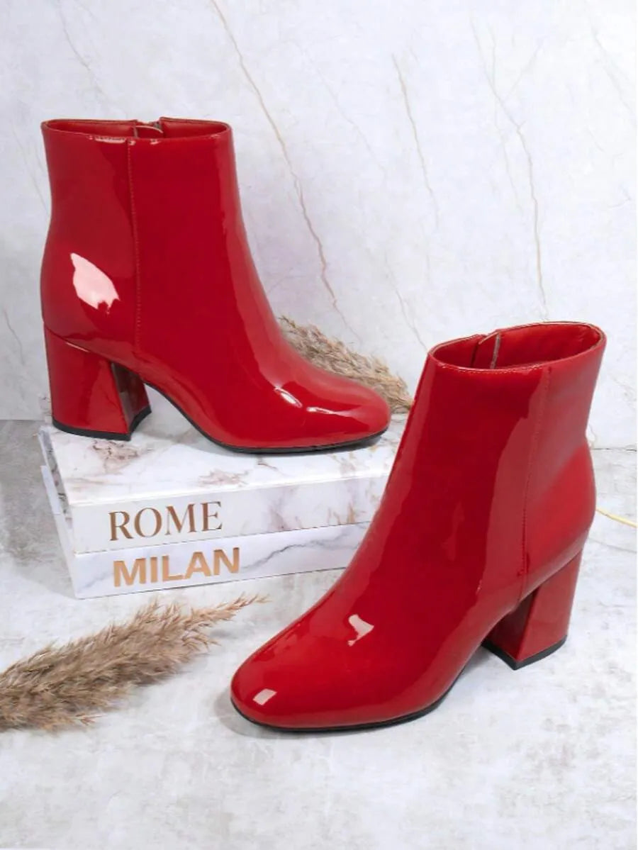 Botines de mujer para otoño e invierno con tacón grueso
