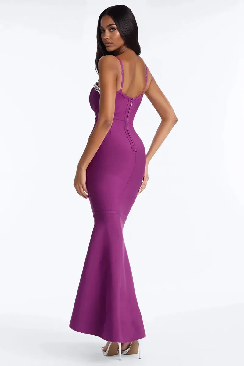 Vestido bandage escote profundo