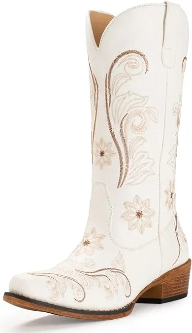 Botas de vaquera bordadas