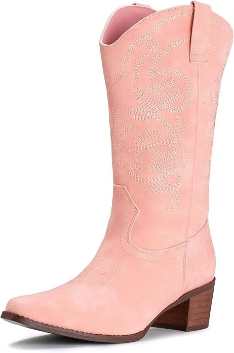 Botas de vaquera con punta puntiaguda