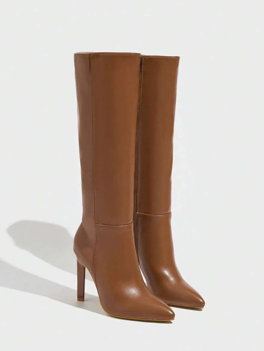 Botas altas PU sexy para mujer