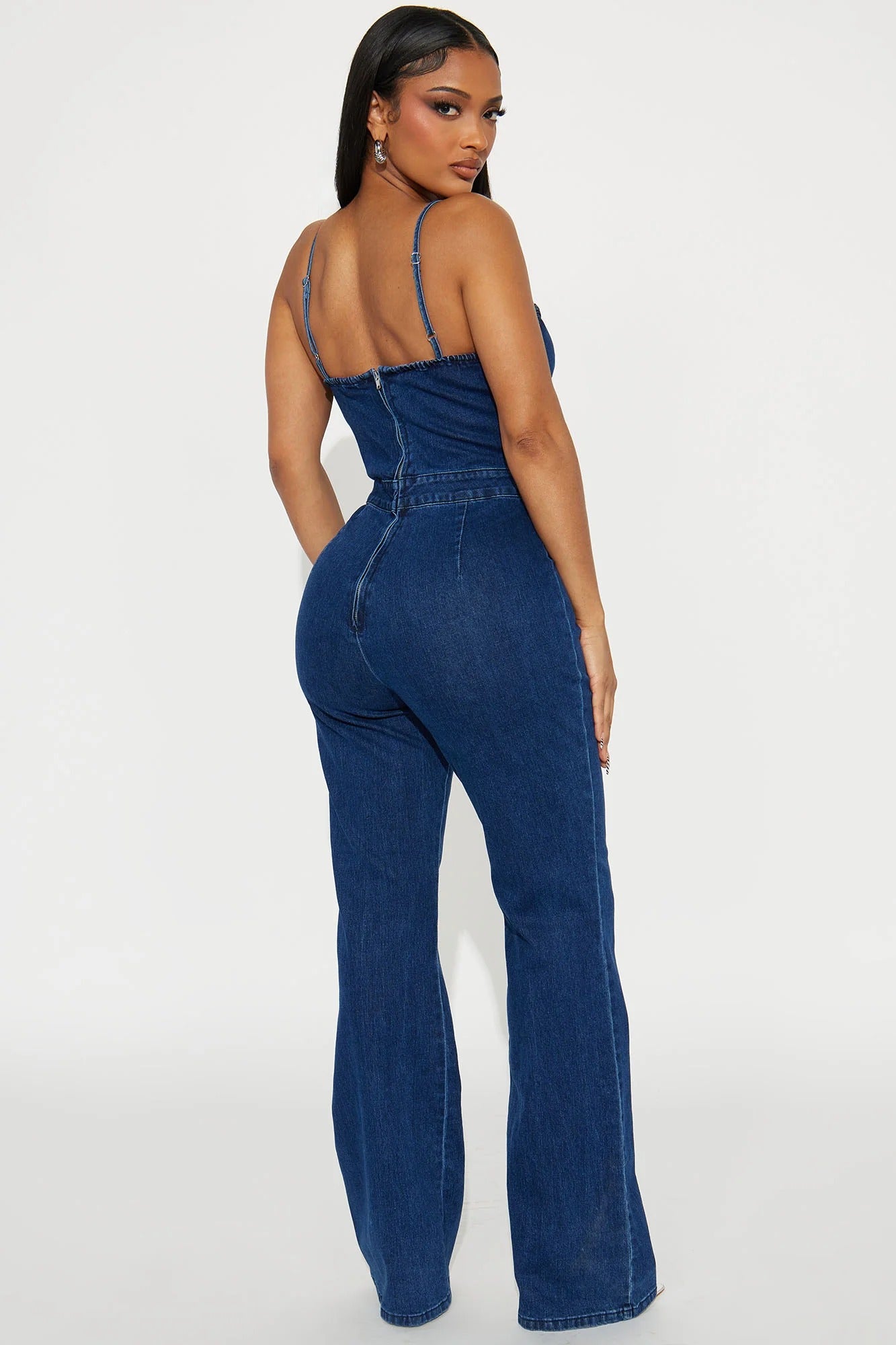 Enterizo Denim Flor 3D