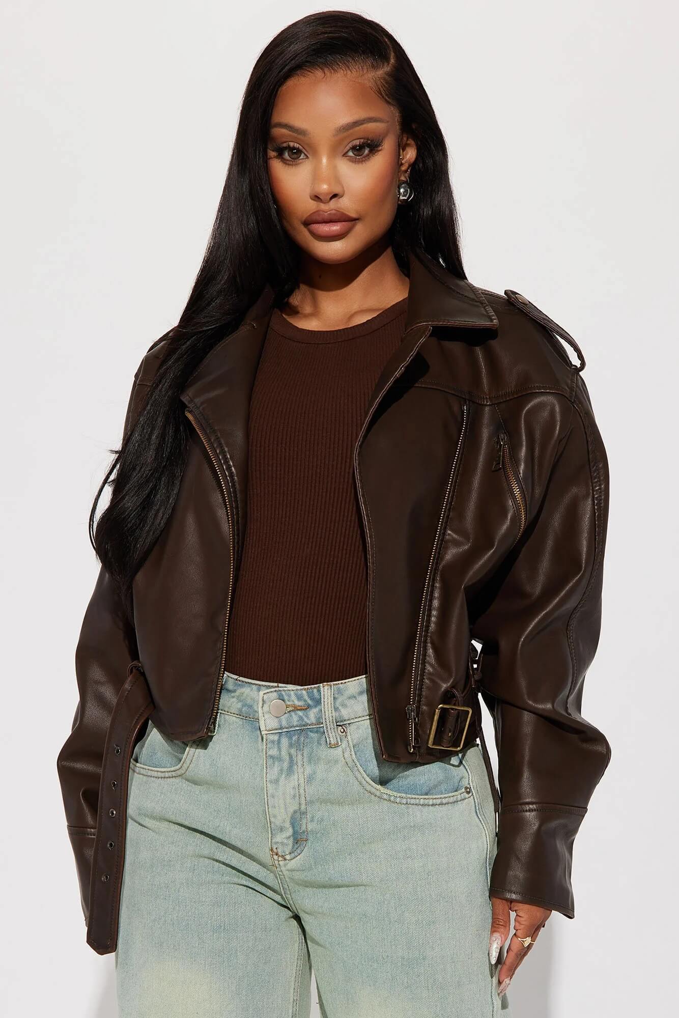 Jacket Check The Deets Faux Leather