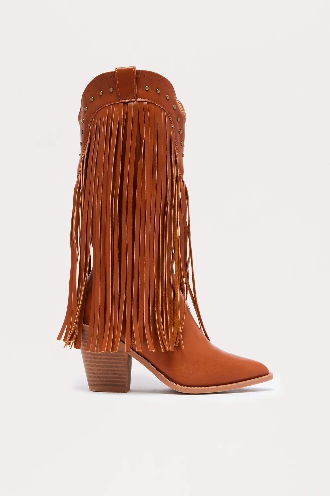 Botas vaqueras de flecos
