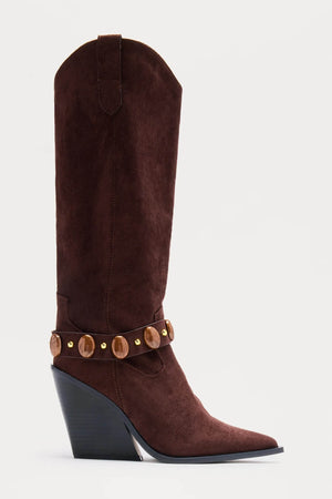 Botas cowboy terciopelo