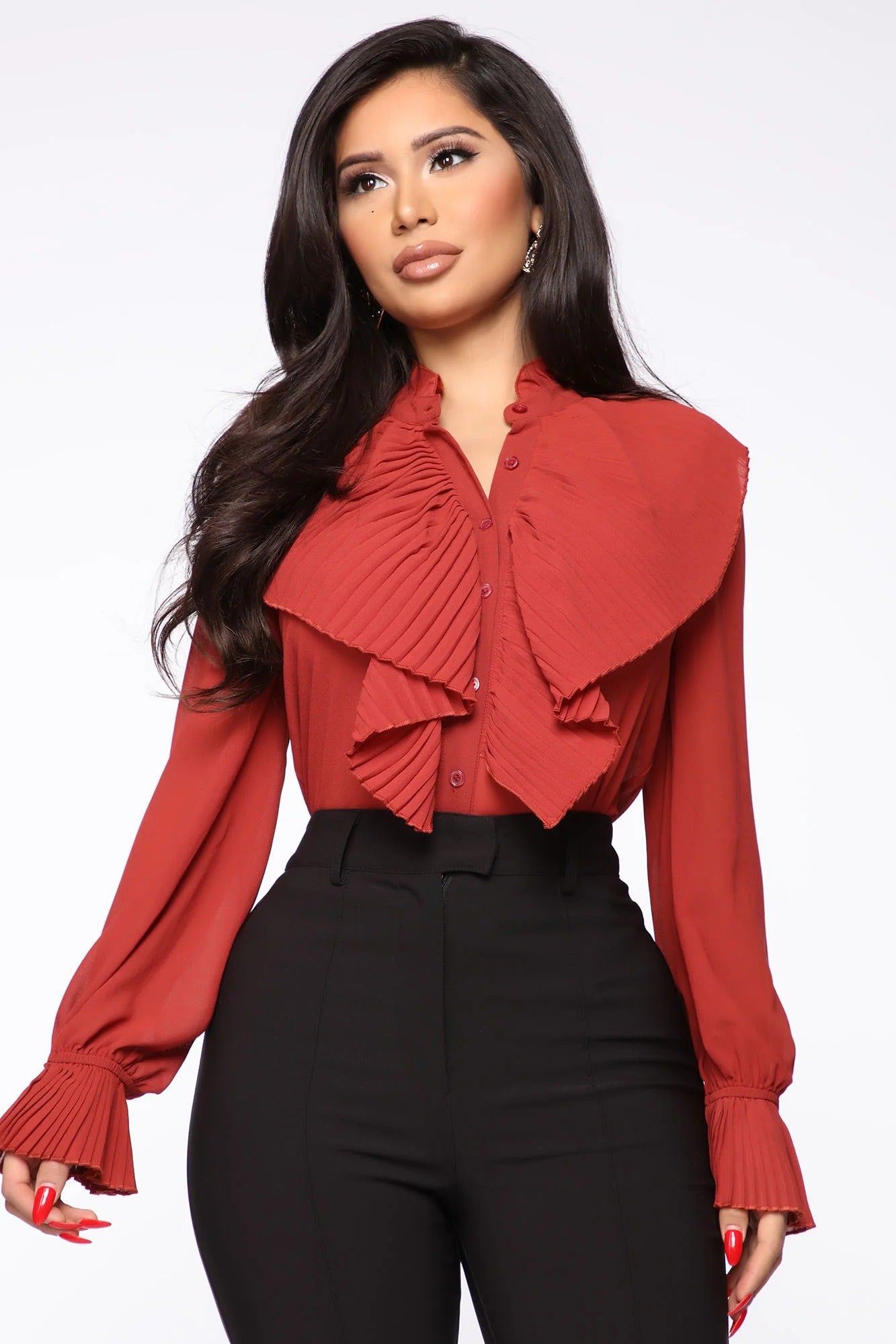 Blusa Looking For My Check Ruffle