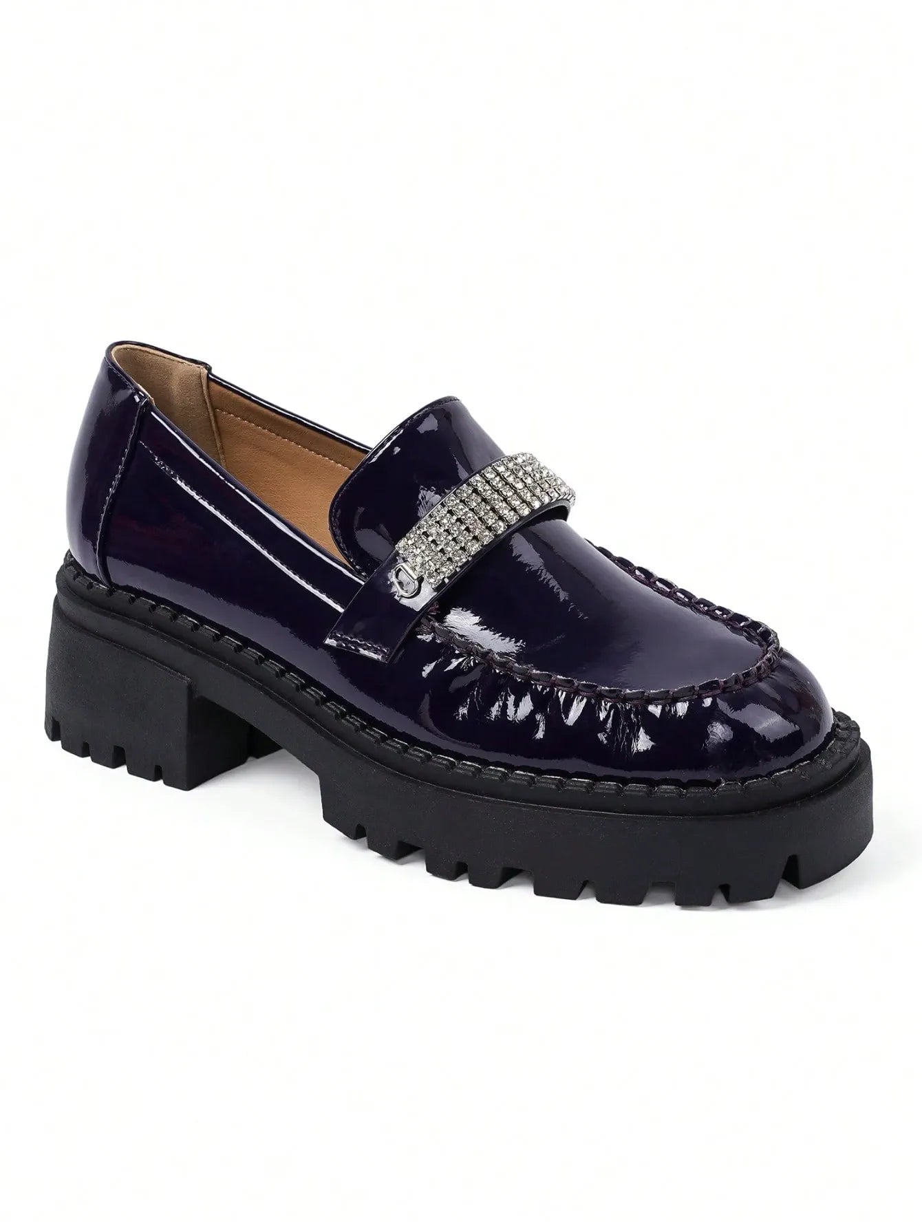 Mocasines de plataforma morado