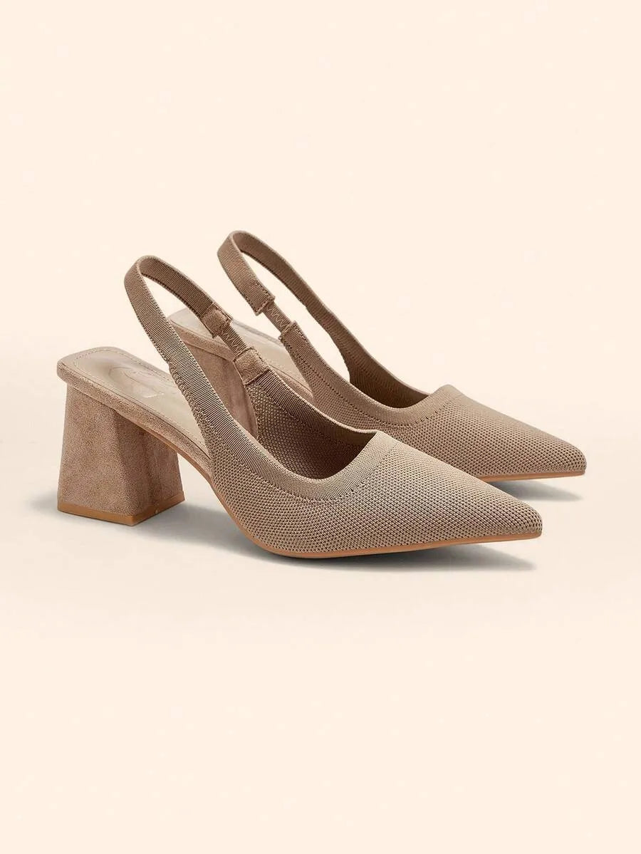 Zapatos de tiras con tacón grueso