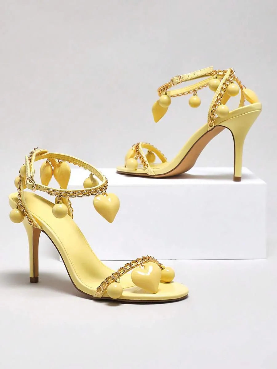 Sandalias de tacón alto de patente