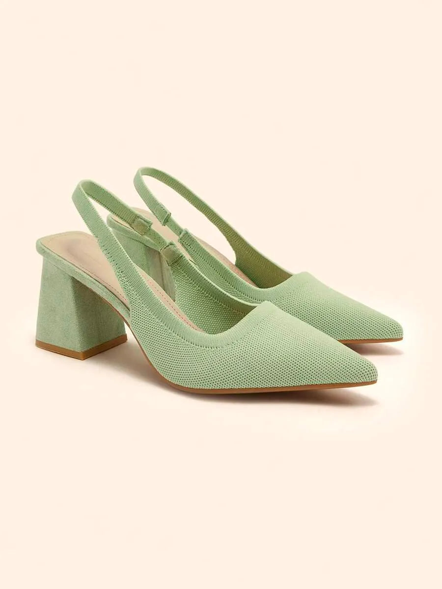 Zapatos de tiras con tacón grueso