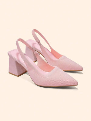 Zapatos de tiras con tacón grueso