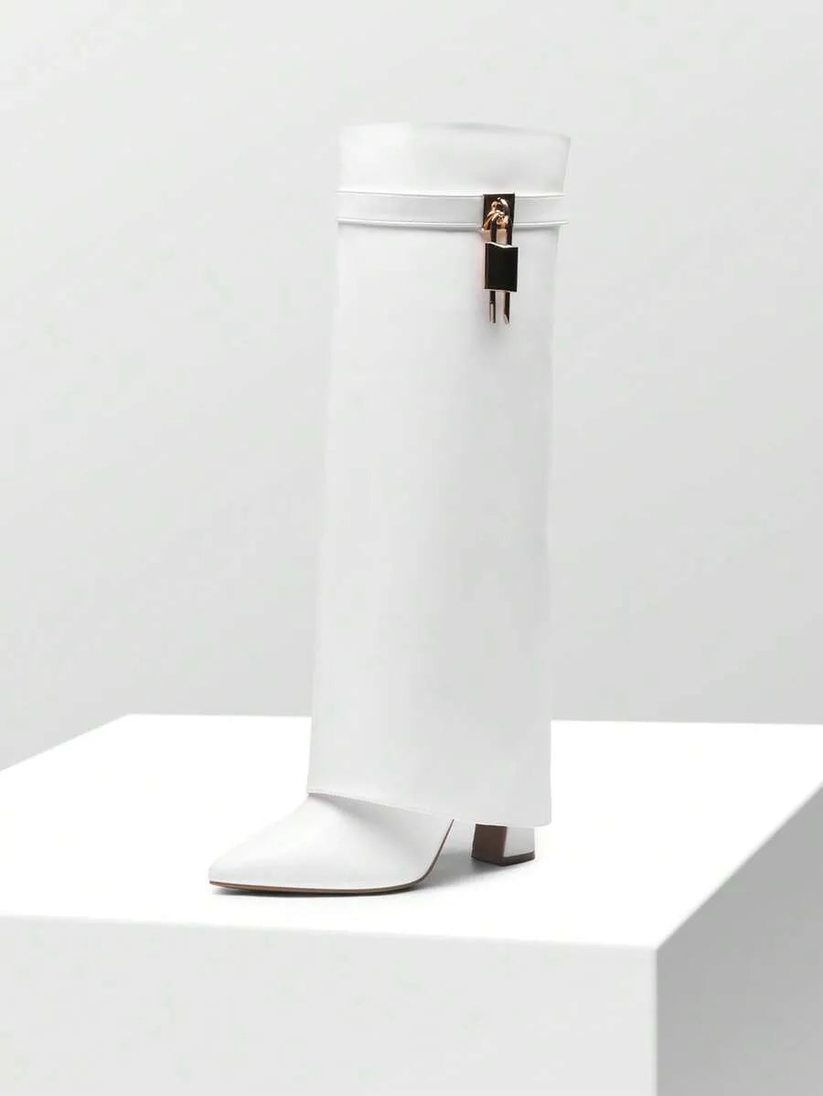 Botas altas hasta la rodilla con tacón alto