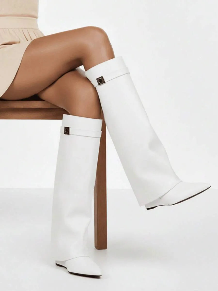 Botas de tiburón plegables para mujer