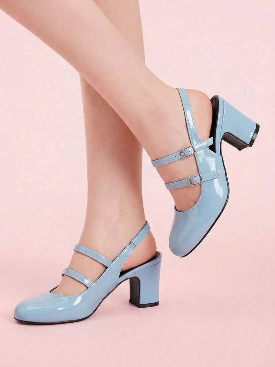 Zapatos de mujer de punta redonda