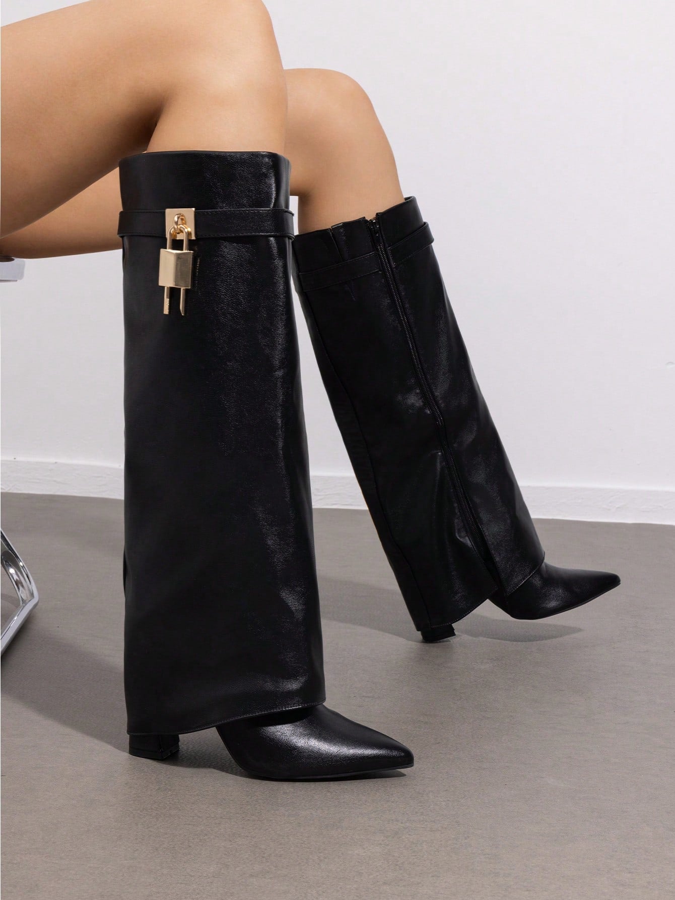 Botas doble capa punteadas