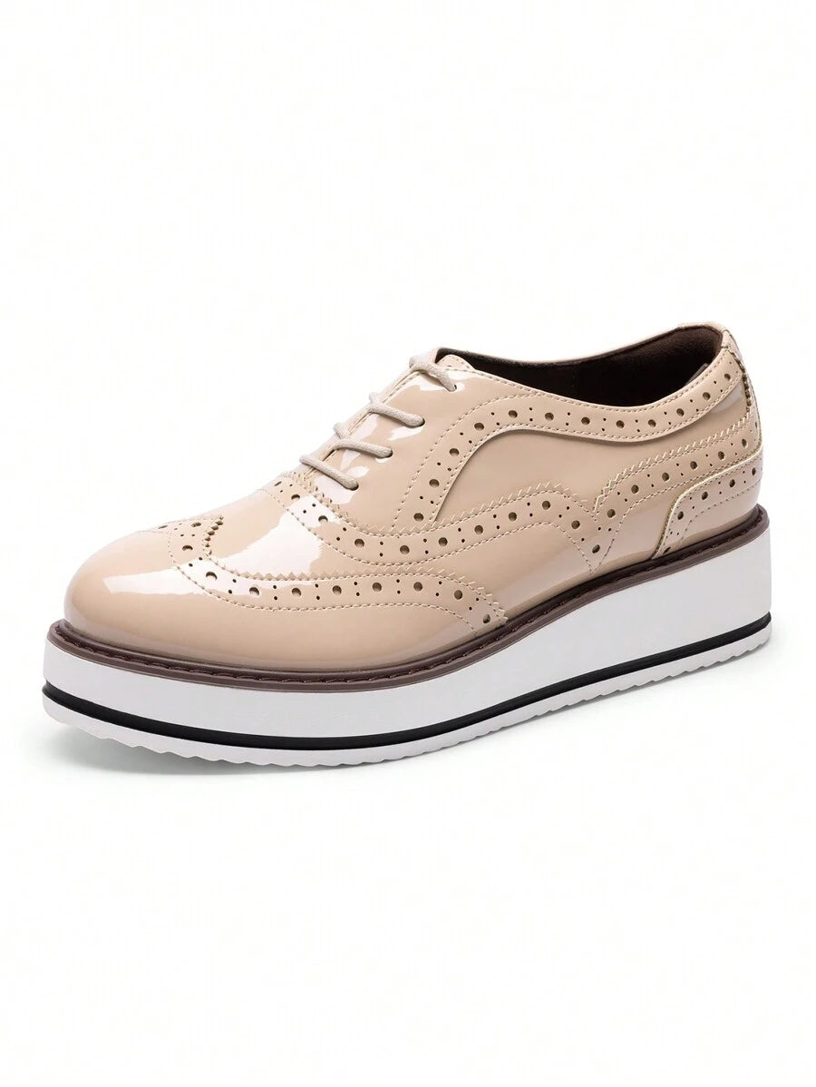 Zapatos de mujer con cuña tipo Oxford