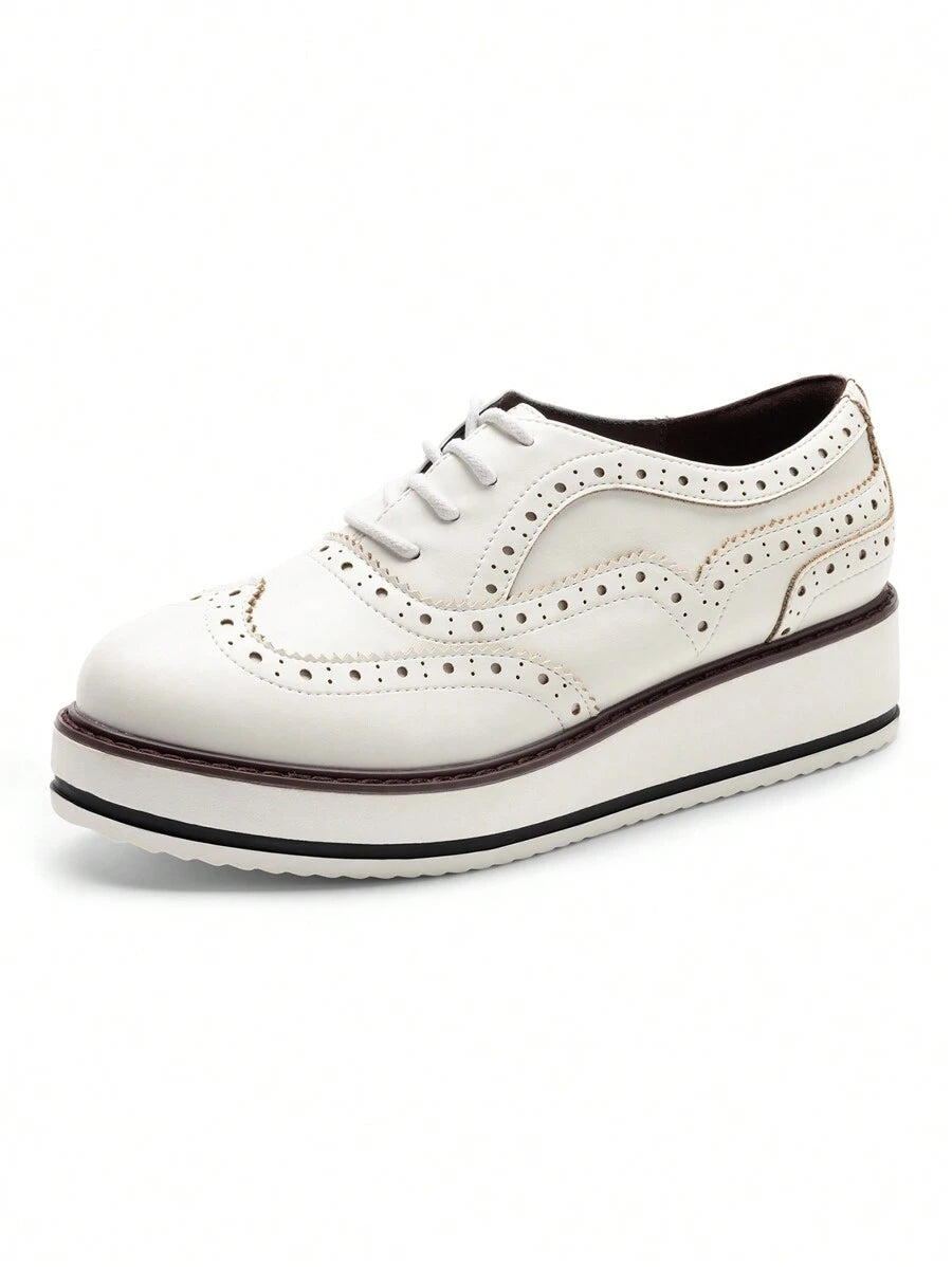 Zapatos de mujer con cuña tipo Oxford