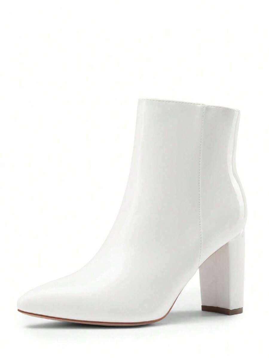 Botas y Botines de Mujer Liso Cremallera lateral Elegante