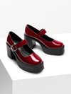 Zapatos de tacón alto y plataforma gruesa para mujer