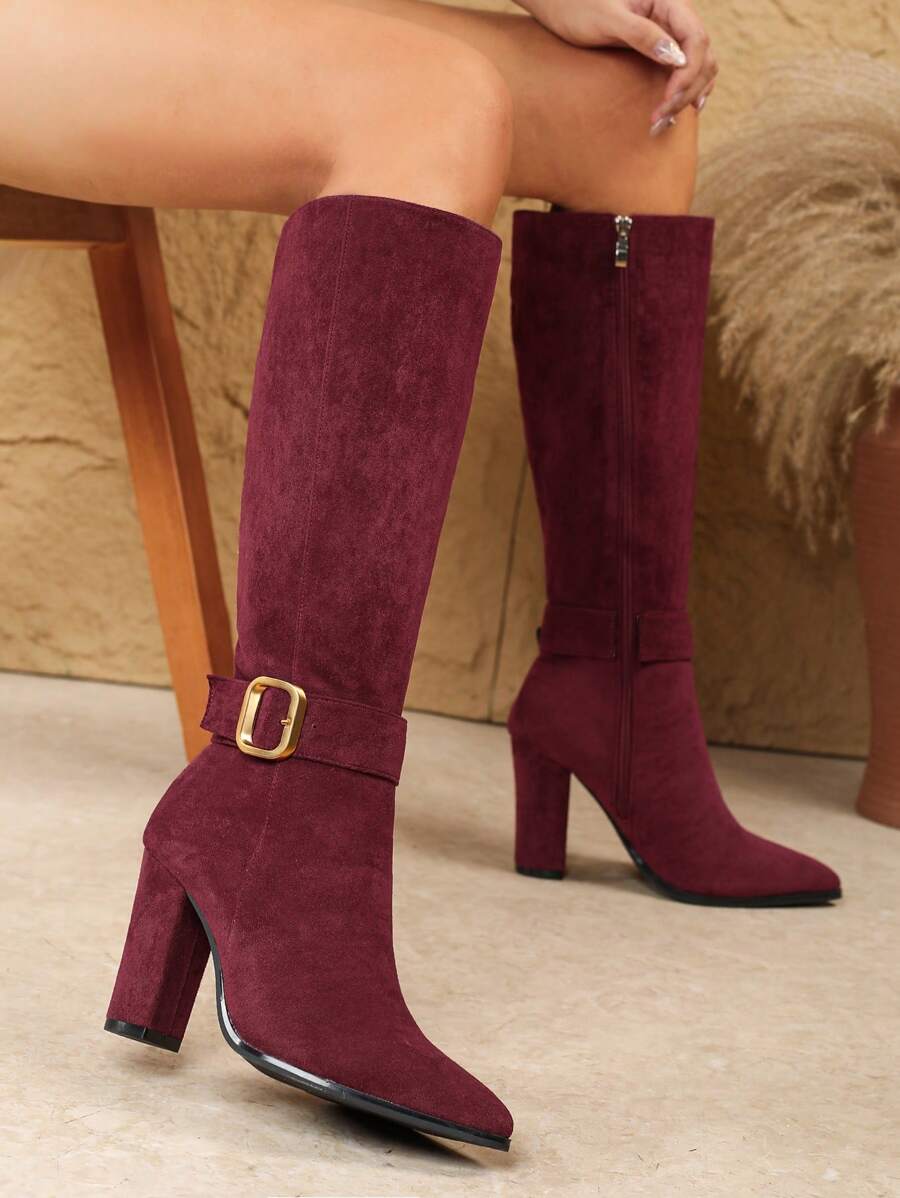 Botas por encima de la rodilla de moda para mujer