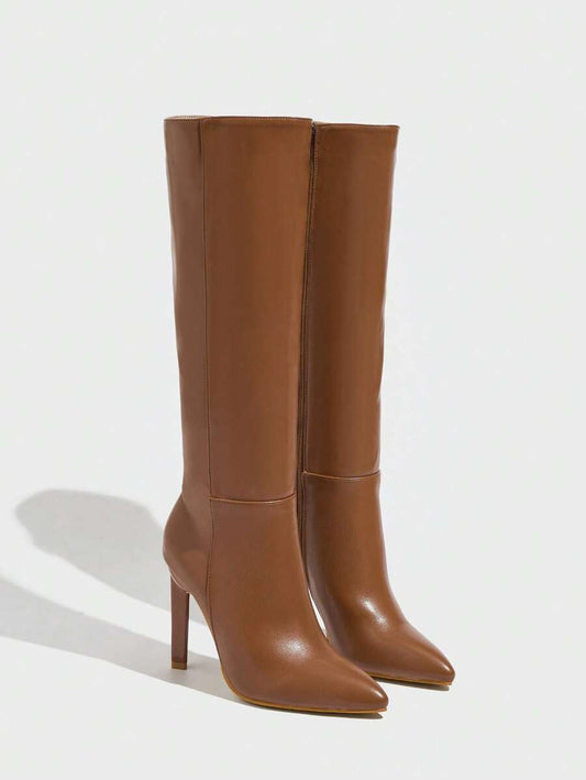 Botas altas PU sexy para mujer