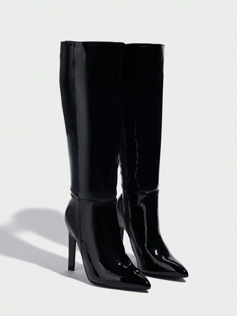 Botas de mujer brillantes para invierno