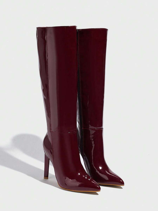 Botas de mujer brillantes para invierno
