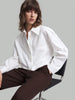 Camisa básica de mujer, ropa formal de trabajo para mujeres, camisa blanca de mujer