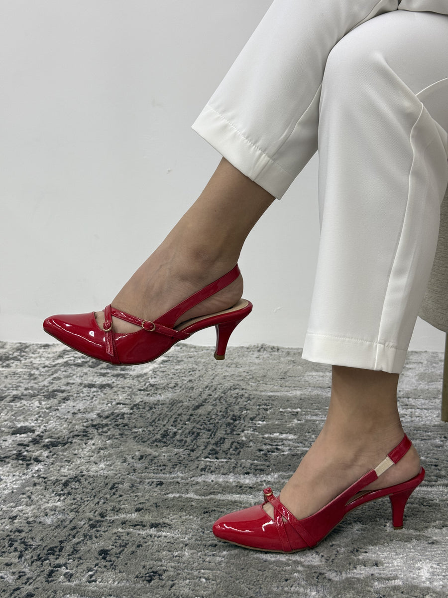 Zapato tacón bajo
