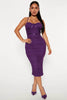 DELUXE Night Sensation Ruched Midi Dress