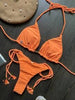Set de bikini con textura halter