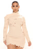 Cargar imagen en el visor de la galería, Stormi Sweater Mini Dress - Cream