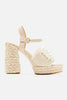 Kalinda Heeled Sandals - White