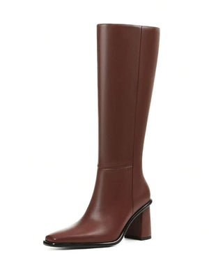 Botas altas para mujer con cremallera lateral