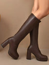 Botas de tacón grueso suela gruesa y plataform