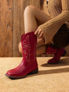 Botas vaqueras de mujer con bordado