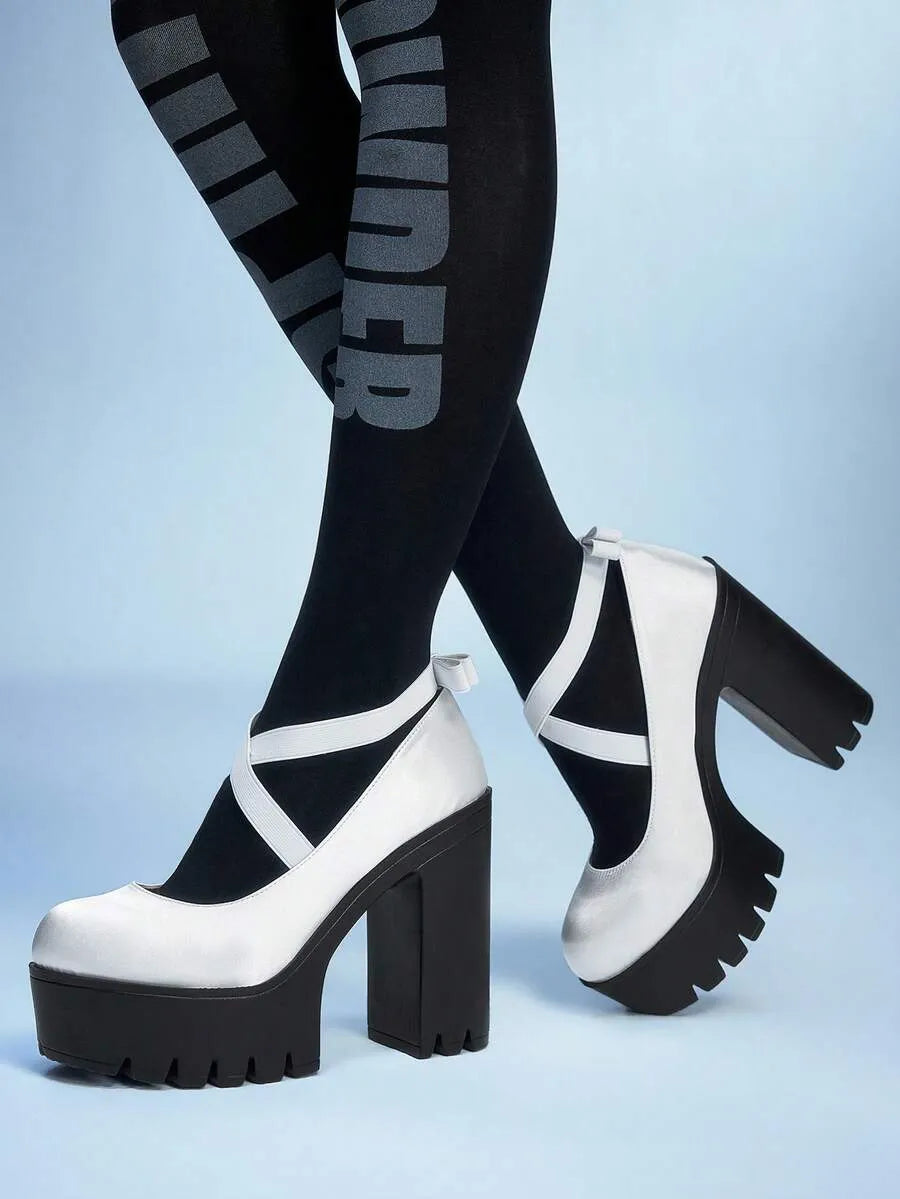 Zapatos de mujer de moda casual con tacón