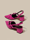 Tacones de plataforma con punta puntiaguda