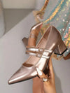 Zapatos de mujer de punta mary jane