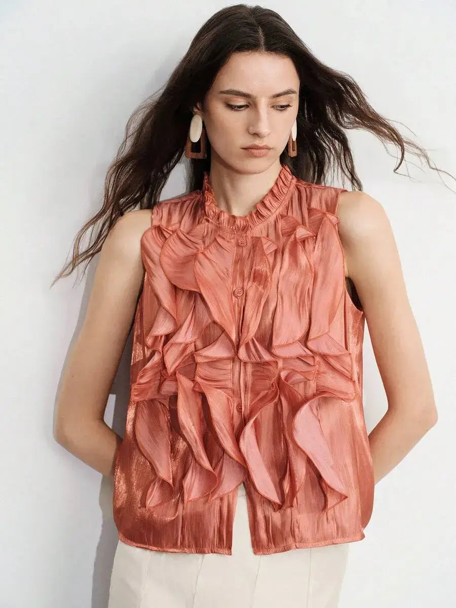 Blusa elegante de diseño  francés